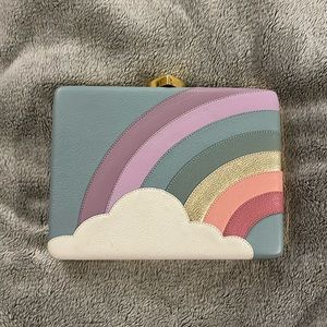 Luxury 18K gold designer clutch from Butrich! Handmade with pink velour lining.